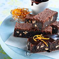 recette Brownies au chocolat et oranges confites