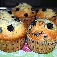 recette MUFFINS AUX MYRTILLES