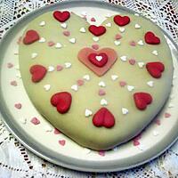 recette Gâteau de Savoie saint Valentin.