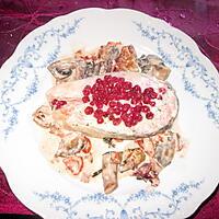 recette darne de saumon  airelles, champignons!!!soja cuisine