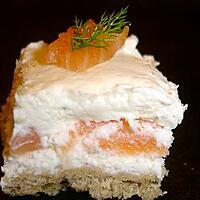 recette TOASTS MASCARPONE AU SAUMON FUME ET ANETH