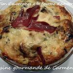 recette Flan d'aubergines à la Fourme d'Ambert et magret de canard séché