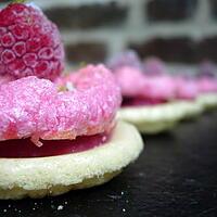 recette ** Semblant de minis bavarois Framboise-citron méringué léger léger comme une bulle de savon**