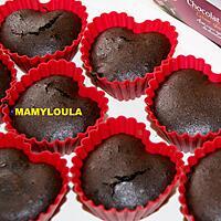 recette Coeurs coulant au chocolat