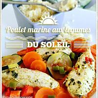 recette Poulet mariné aux légumes du soleil