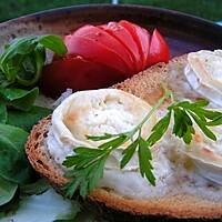 recette Tartine de chèvre chaud au miel