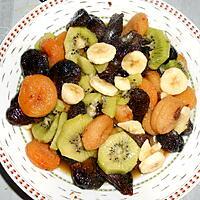 recette DUO DE SALADE DE FRUITS CUITS ET CRUS