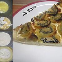 recette Tarte aux kiwis.mascarpone.