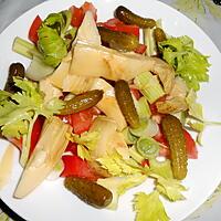 recette UNE PETITE SALADE MIXTE (pour accompagner mes tartelettes)