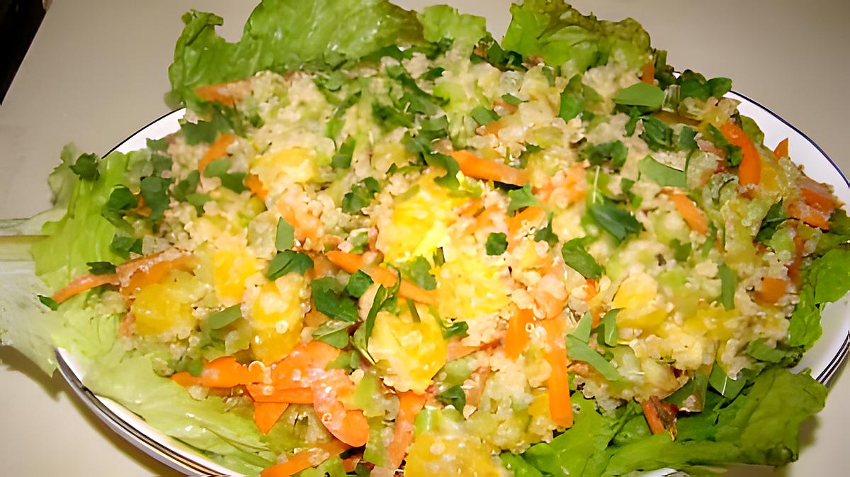 recette Salade d'oranges et de quinoa à la menthe