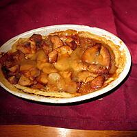 recette tarte poire, pomme caramel