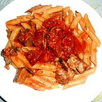 recette PENNE AU RAGOUT DE SANGLIER