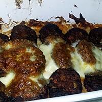 recette Nouilles gratinées au minis fricadelles