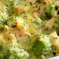 recette Gratin de chou romanesco au saumon (compatible dukan)