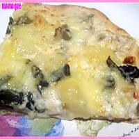 recette PIZZA BLETTES POMMES DE TERRE-CHAMPIGNONS