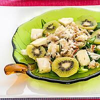 recette Salade de crabe au kiwi
