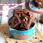 recette Brownie aux noisettes,noix et pépites de chocolat