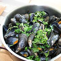 recette Moules Marinière à ma façon