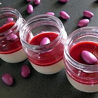 recette Panacotta amande et fraise