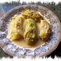 recette chou frisé farci ( dolmas ) sauce  citron