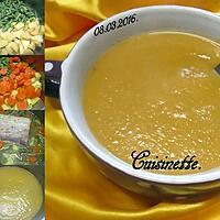 recette Soupe trio aux légumes.poitrine fraiche.