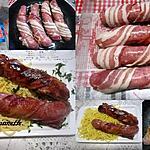 recette Saucisses de Toulouse poitrine fumées.spaghettis courts.