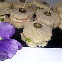 recette Minis sandwichs apéritifs au surimi