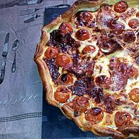 recette Quiche au tomate cerise serrano et chévre frais