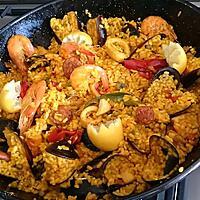 recette Paella au fruit de mer et chorizo