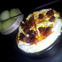 recette Camembert rôti au chorizo et miel