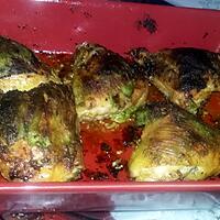 recette Hauts de cuisses de poulet rôtis a la moutarde a l'estragon
