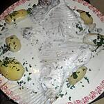 recette Aile de raie au roquefort