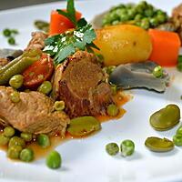 recette NAVARIN D'AGNEAU AUX PETITS LEGUMES DE PRINTEMPS