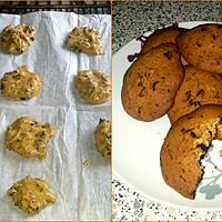 recette Cookies croustillant aux pépites de chocolat