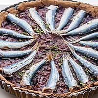 recette Tarte au blé noir oignons et sardines