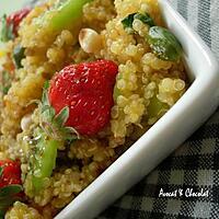 recette ** Taboulé de Quinoa vitaminé version sucrée aux fruits frais**