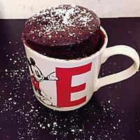 recette MUG CAKE COEUR COULANT