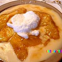 recette ANANAS SUR LIT DE CREME  ANGLAISE , ET  SON ILE A LA NOIX DE COCO