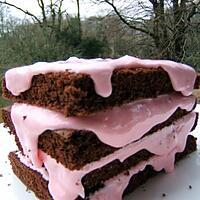 recette Pink and Brown Cake
