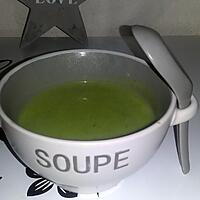 recette Velouté de courgettes, pommes de terres salade