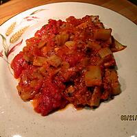 recette côtes de blettes  tomate champignons