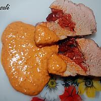 recette Filet mignon farci au chorizo ,sauce au chorizo