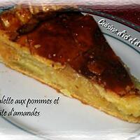 recette Galette aux pommes et pâte d'amandes