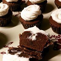 recette Cupcakes au chocolat et à la crème