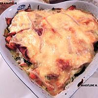 recette Gratin de légumes, coppa et raclette