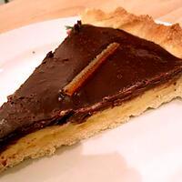 recette Tarte crémeuse à l'orange et au chocolat