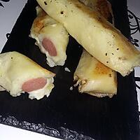 recette Cigare a la saucisse de Strasbourg