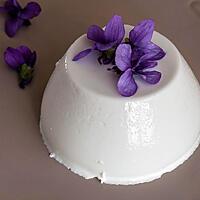 recette Panna cotta à la violette