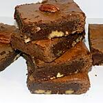recette Brownies chocolat/noix de pécan et nougatine