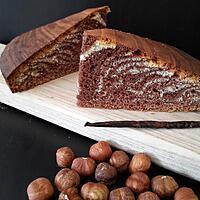 recette Gâteau marbré gianduja vanille